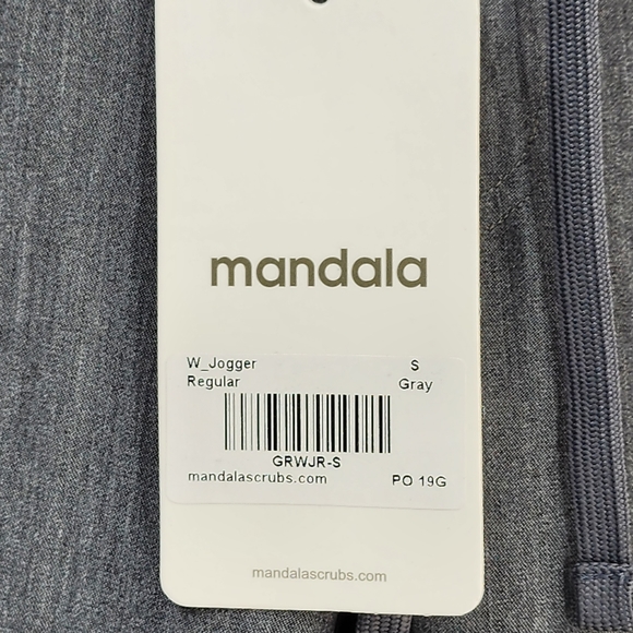 Mandala Women's Gray High Waisted Joggers - S - Picture 6 of 7
